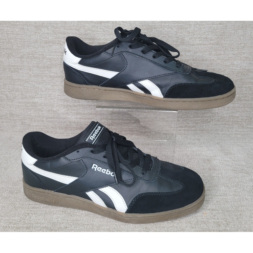 Reebok Galaxy 7 Mens Black White Gum Sole Low Top Sneakers Size 8 FFC0092429